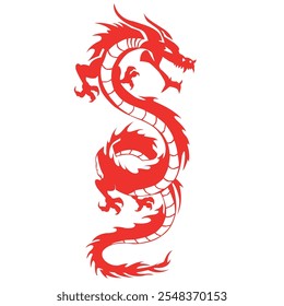 Vector de Arte sobre Dragones Rojos