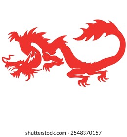 Vector de Arte sobre Dragones Rojos