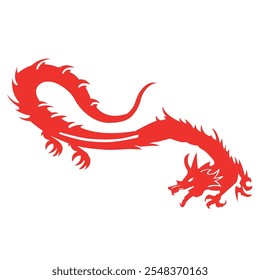 Vector de Arte sobre Dragones Rojos