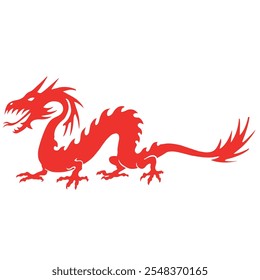 Vector de Arte sobre Dragones Rojos