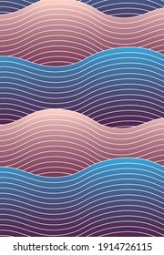 art vector  background with line wave pattern vector. Abstract template with geometric pattern.