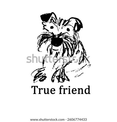 art vector brush woman man boy girl toddler baby print embroidery dog cute dog hand drawn goodness kindness bad hair day furry fur puppy kidden 