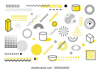 Art vector geometric abstract background with line flat, minimalist style.