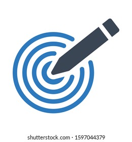 art vector glyph color icon 