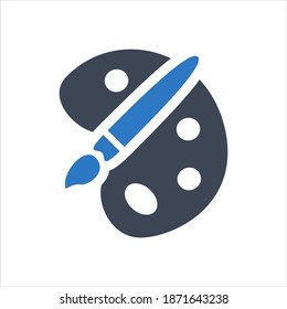 Art vector icon on white background