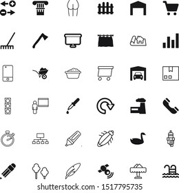 art vector icon set such as: growing, counting, insect, group, picket, reserved, quick, timer, handle, weapon, skin, tourism, swimming, science, add, electricity, body, tip, speaker, demonstration