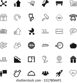 art vector icon set such as: born, science, mail, stroller, seasonal, space, stock, hand, bones, relax, lunch, painting, trendy, comfortable, pointer, transfer, centre, welcome, monitor, automation