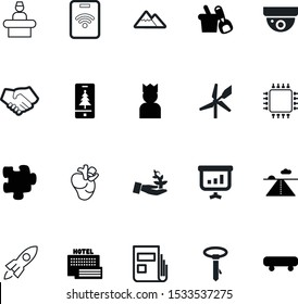 art vector icon set such as: article, neck, plane, landscape, video, plant, residential, farm, flight, kids, medical, manager, professional, yellow, outdoor, kid, grow, mountain, registration, data