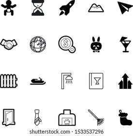 art vector icon set such as: hands, sand, martini, transportation, snowmobile, space, dollar, america, rabbit, ears, partnership, handshake, meeting, collar, time, development, aviation, fill