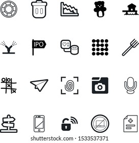 art vector icon set such as: lifebuoy, initial, rate, summer, risk, ipo, water, people, recycle, pivot, island, picture, album, rubbish, locked, stock, microphone, clean, logo, report, paper, crime