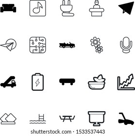 art vector icon set such as: leaf, microphone, diet, rest, stock, speak, cog, adapter, ui, vegetarian, digital, nature, chip, registration, automobile, recreation, hand, tool, clean, socket, studio