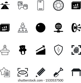 art vector icon set such as: target, diagram, storm, air, desk, airline, education, wish, transport, write, pen, lovely, worker, medical, insignia, rescue, side, team, theft, video, id, dart, subject