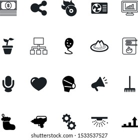 art vector icon set such as: cogwheel, agricultural, play, send, circle, loan, birthday, sprout, vintage, fill, stock, passion, laser, surgery, drawing, social, clean, wheel, database, salary