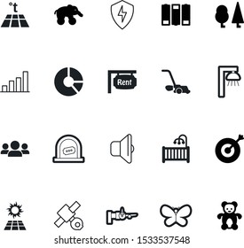 art vector icon set such as: property, leaf, furniture, group, service, loudspeaker, orange, dartboard, internet, lamppost, teamwork, heat, industry, heating, lawnmower, perfect, full, progress
