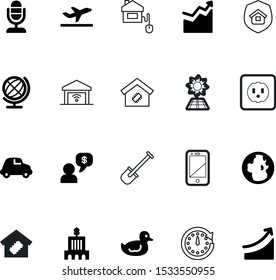 art vector icon set such as: environmental, city, dialog, speak, conversation, airways, dig, vehicle, switch, time, mobile, government, tourism, second, water, auto, old, gardening, bank, logistics