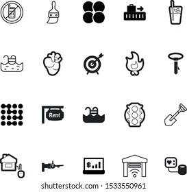 art vector icon set such as: graph, restriction, clinic, cafe, airplane, mechanical, electric, results, rent, warn, vein, suitcase, instrument, ban, apartment, urban, facade, text, atom, efficiency