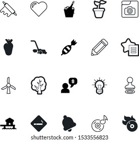 art vector icon set such as: airport, validate, artery, rolling, kitchen, mill, bell, stereo, filter, handle, certificate, dough, approval, alternative, illumination, generation, tree, blank, growth