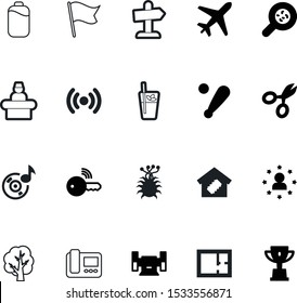 art vector icon set such as: service, paper, intercom, lock, team, fly, colorful, ball, interior, engineering, music, glyph, trophy, car, alcohol, pictogram, science, water, circuit, organic, cut