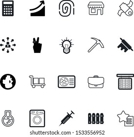 art vector icon set such as: arm, conditioner, city, logistics, package, flight, window, airport, commercial, media, bar, load, trolley, miner, wood, cutting, briefcase, victory, market, rolling