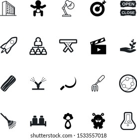 art vector icon set such as: networking, grass, arrow, character, biology, buildings, cut, target, automatic, closed, lamp, rural, crispy, cinema, happiness, lab, fun, scientific, futuristic, ball