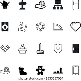 art vector icon set such as: notebook, smartphone, cartoon, receptionist, loudspeaker, card, agreement, hard, linear, phone, working, teamwork, romantic, nature, lover, emotion, shake, report, family