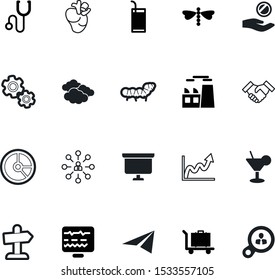 art vector icon set such as: wealth, tree, palm, analysis, aircraft, cute, origami, report, engineering, healthcare, baggage, pie, organization, briefcase, wheel, motion, gears, forecast, up