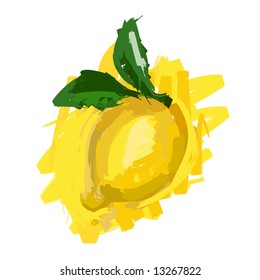 Art. Vector illustration of lemon