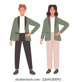 Art Vector Illustration Teamwork Man Women