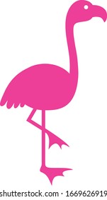 art vector image of a flamingo