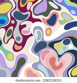 Art vector image. Pop-art geometric colourful.Color splash abstract background for design.