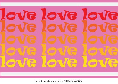 art vector love text word life idea happiness print background logo concept suwon 