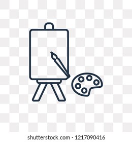 Art vector outline icon isolated on transparent background, high quality linear Art transparency concept can be used web and mobile