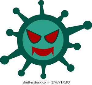 Art Vektor-Virus von Covid-19