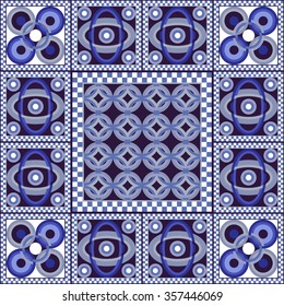 Art vintage abstract seamless pattern or texture (background). Ethnic geometric print. Fabric, cloth design, wallpaper, wrapping. Vector illustration.