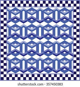 Art vintage abstract seamless pattern or texture (background). Ethnic geometric print. Fabric, cloth design, wallpaper, wrapping. Vector illustration.