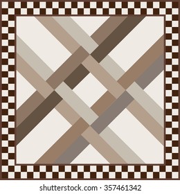 Art vintage abstract seamless pattern or texture (background). Ethnic geometric print. Fabric, cloth design, wallpaper, wrapping. Vector illustration.