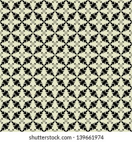 fondo de patrón de damasco vintage de arte en vector