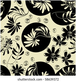art vintage floral pattern background
