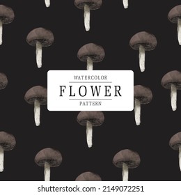 Art of vintage flower in watercolor style wallpaper image in a botanical seamless pattern 