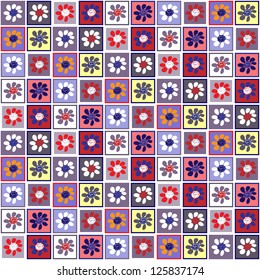 art vintage geometric pattern, violet background