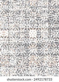 art vintage texture of a seamless beige boucle pattern. Background upholstery fabric made of cotton or wool. Vector-based artwork. Fluffy carpet with twill