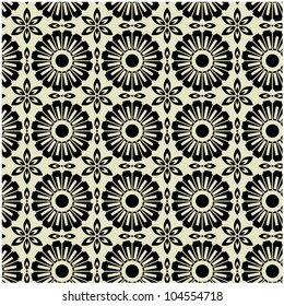 art vintage vector seamless pattern background
