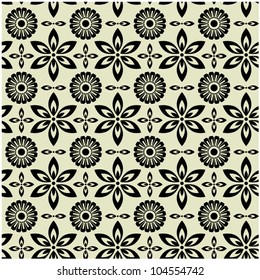 art vintage vector seamless pattern background