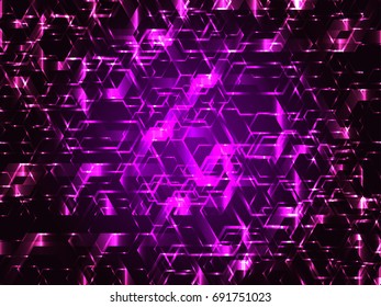 art violet hexagon background