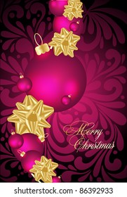 art violet xmas illustration