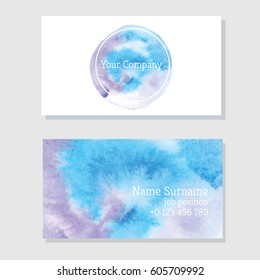 Art of watercolor stains of paint on watercolor paper. Grunge abstract vector background