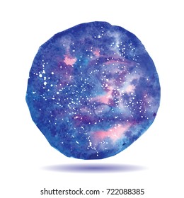 Art of watercolor stains of paint on watercolor paper. Grunge abstract vector background