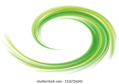 Art wavy eddy  glossy rippled curvy spraying surface. Closeup view with space for text in glowing white center in middle of funnel