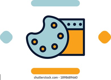  Art Web-Icon Linie gefüllt Farbe Konzept verwandte Website, SEO und Business-Elemente.
