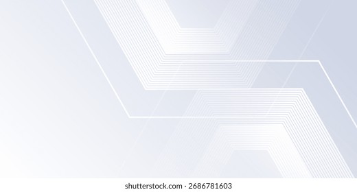 Fondo blanco del arte con el color del gradiente y arte dinámico artístico del hexágono